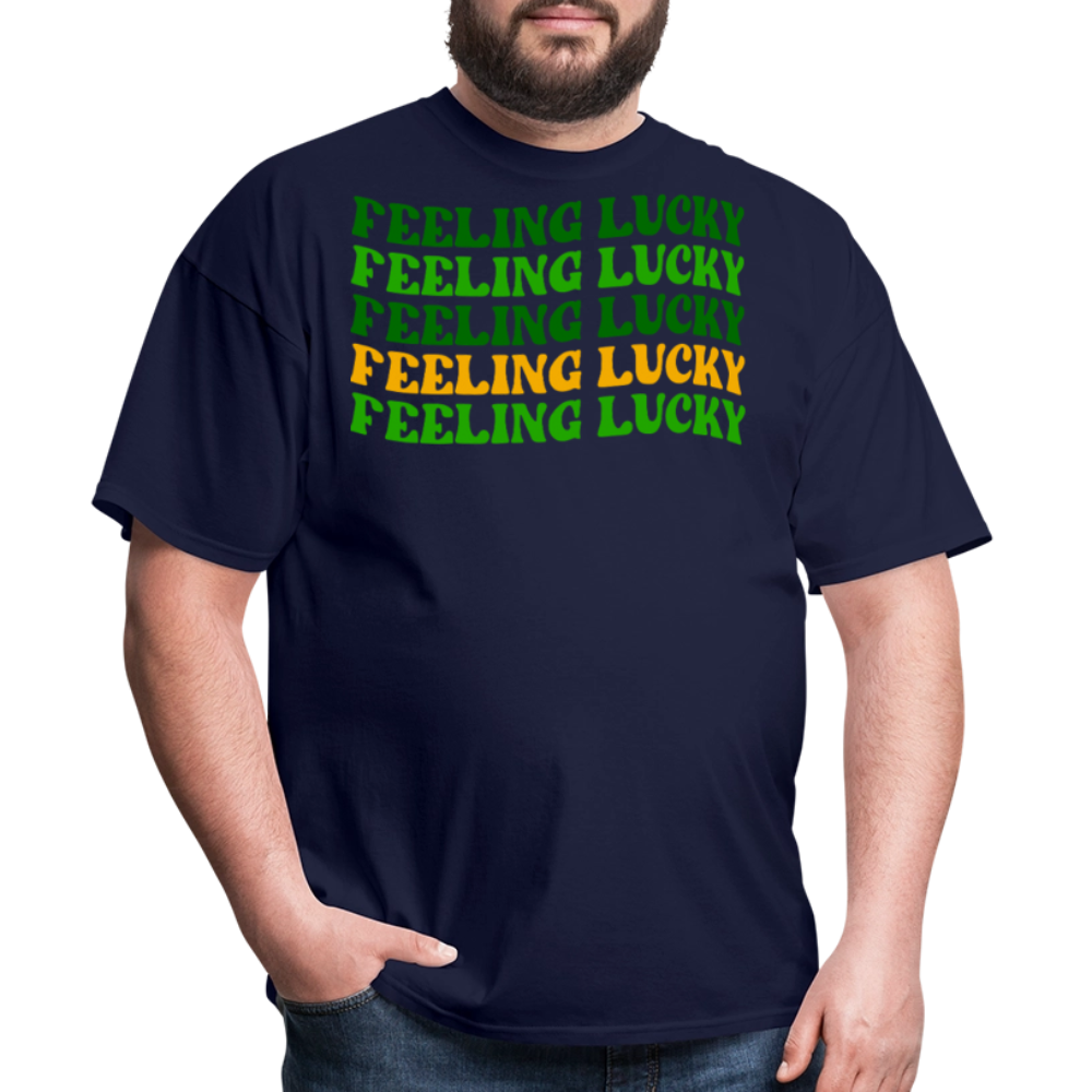 St Patrick’s Day Feeling Lucky T-shirt - navy