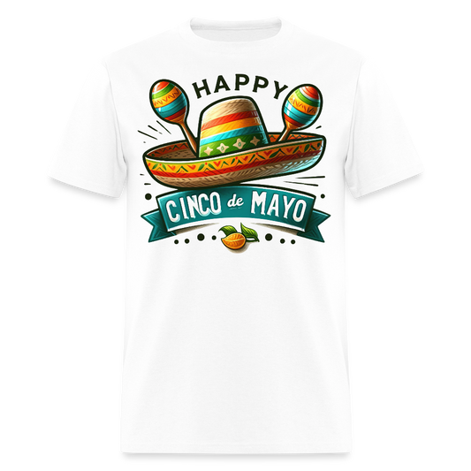 Cinco de Mayo Party Outfit Ideas Mexican Fiesta T-shirt - white