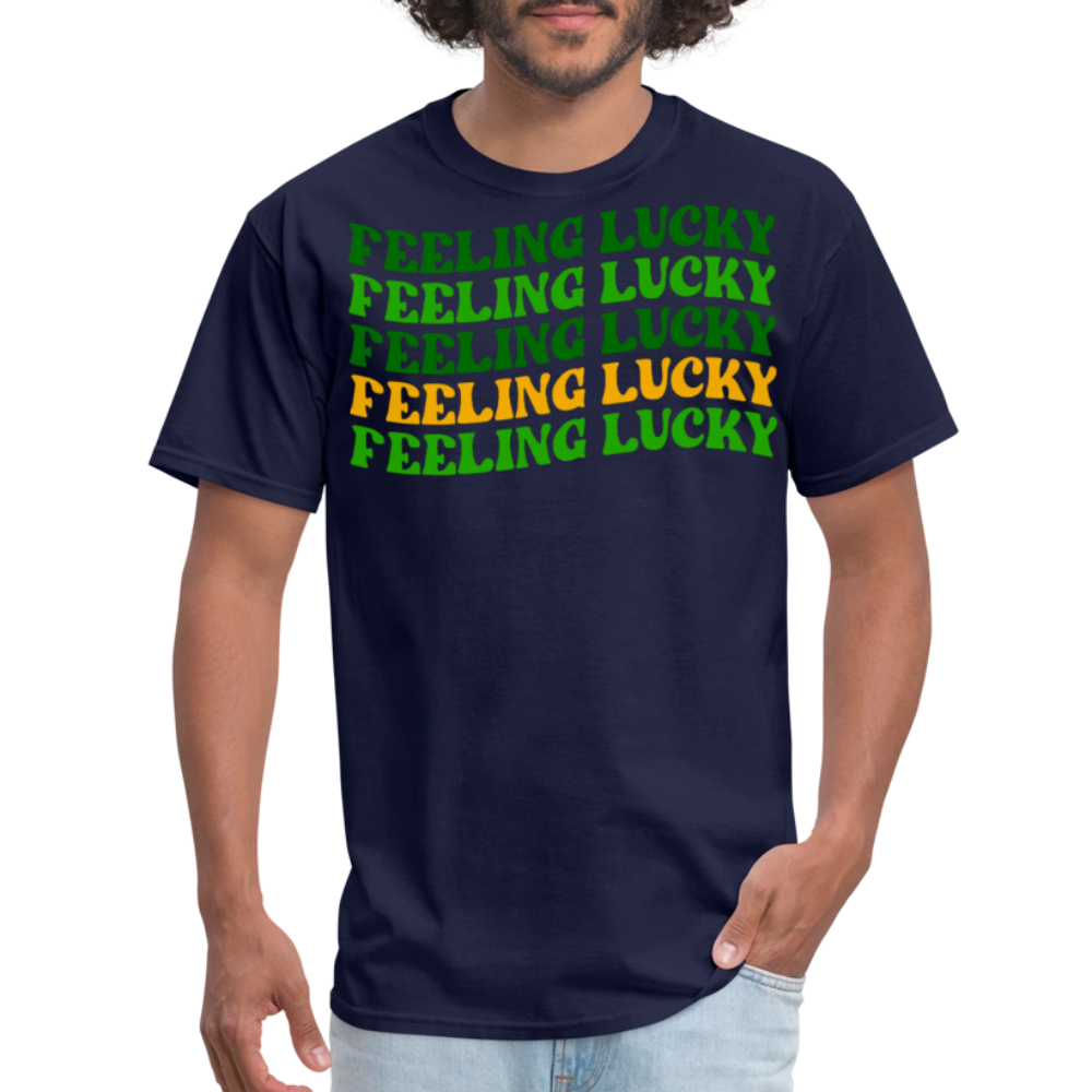 St Patrick’s Day Feeling Lucky T-shirt - navy