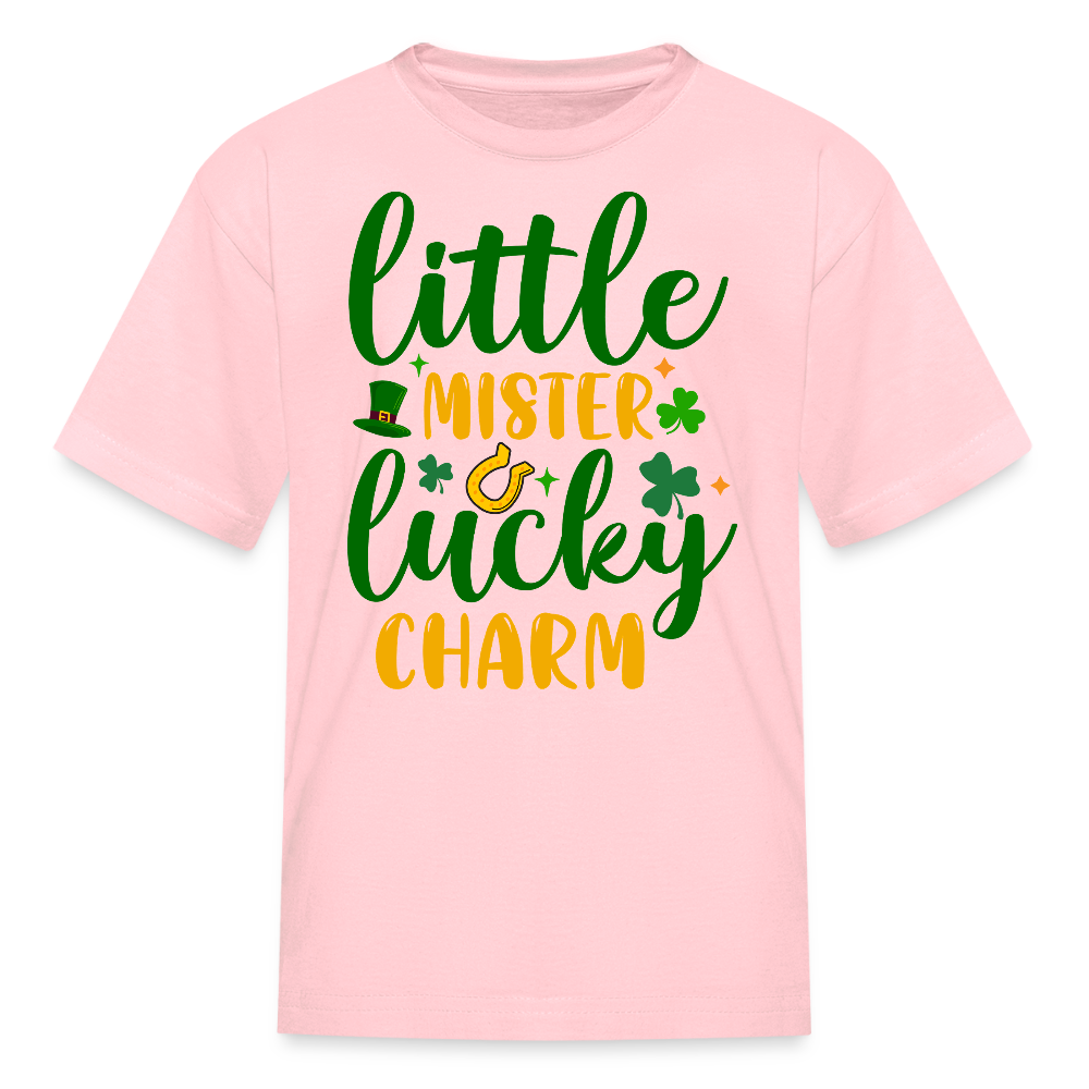 Little Mister Lucky Charm Kids T-shirt - pink