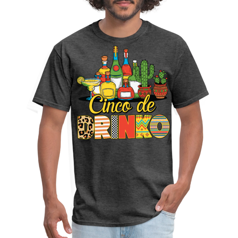 Tequila and Margarita Party Tee Funny Cinco de Mayo Drinking T-shirt - heather black