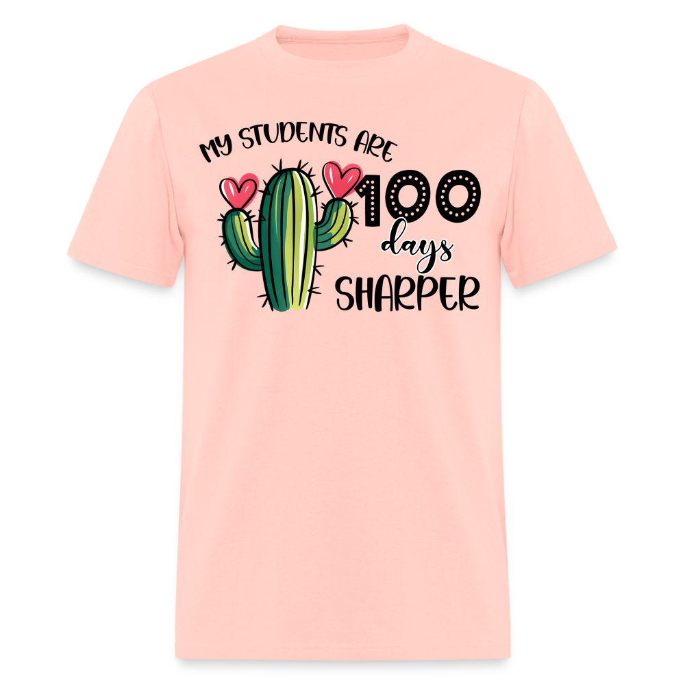 100th Day Of School Outfit For Teachers Cactus Theme 100 Days T-shirt - blush pink 