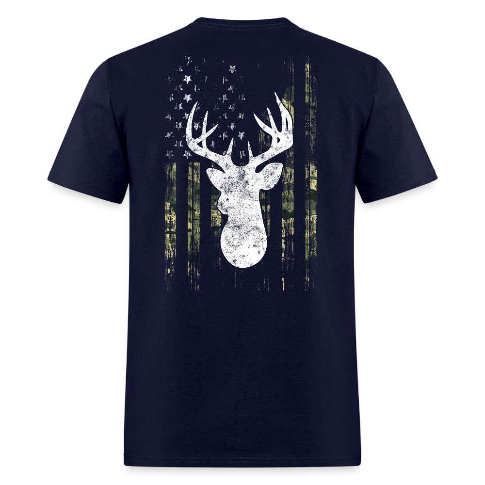 Camo American Flag USA Camouflage Unisex Classic T-Shirt - navy