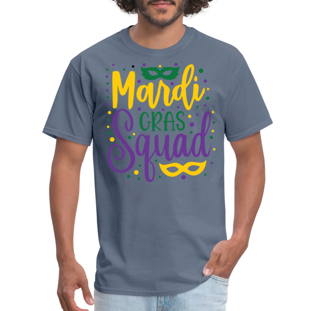 Mardi Gras Squad Matching Shirts Louisiana Carnival Party T-shirt - denim