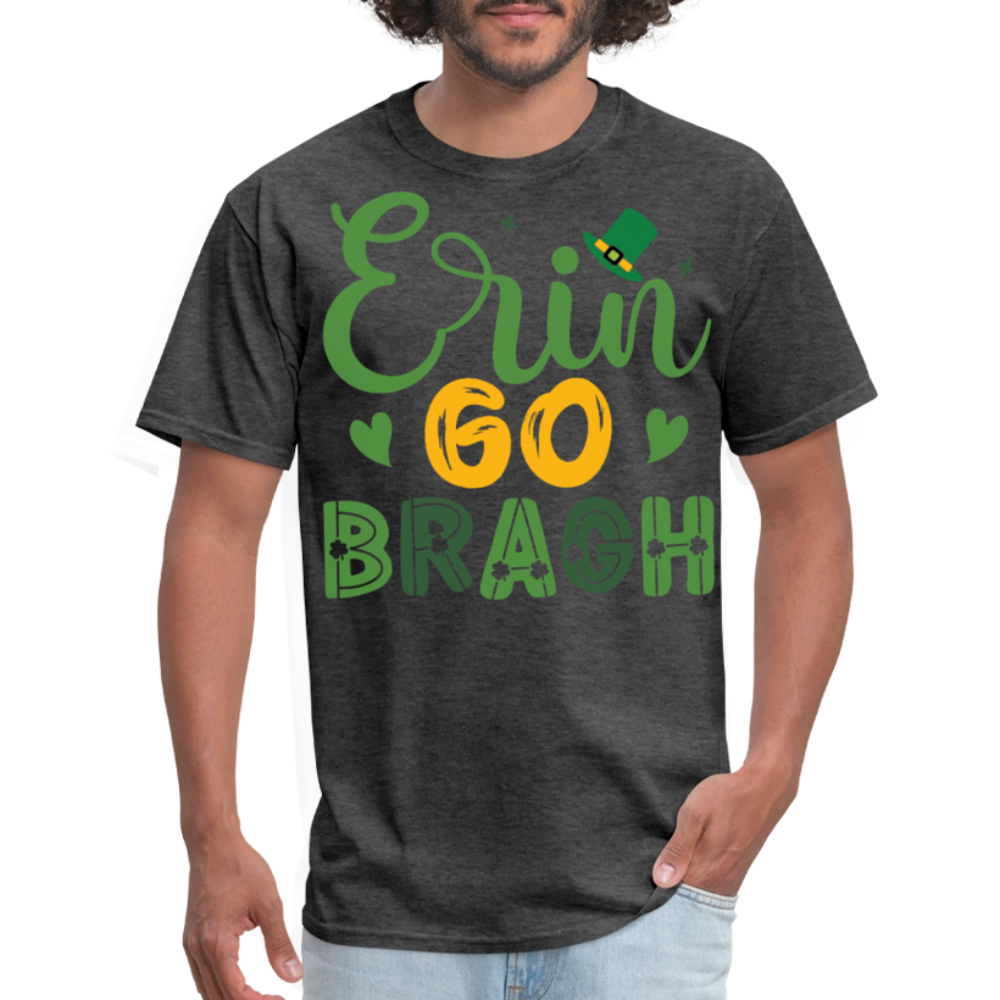 Best Gifts For Irish Heritage Lovers Erin Go Bragh Irish Pride T-shirt - heather black