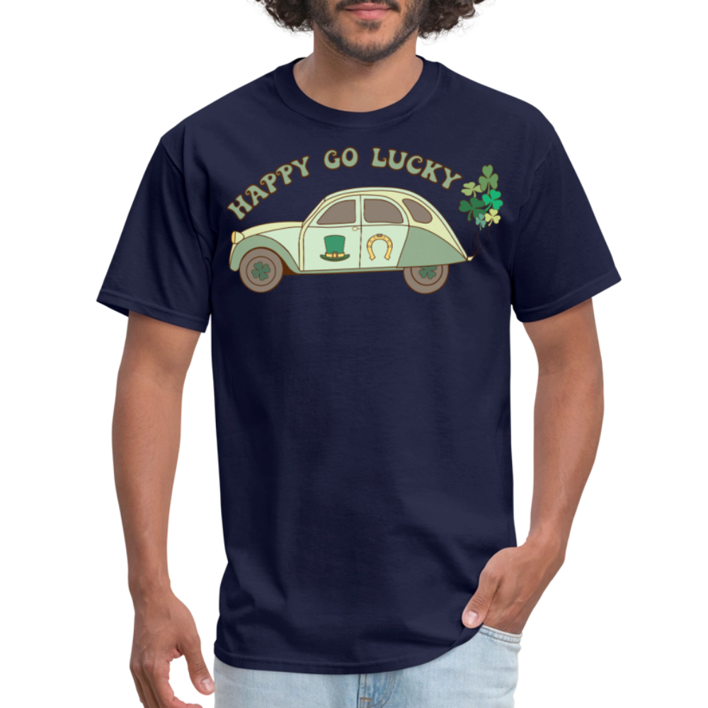 St Patrick’s Day lucky Car T-shirt - navy