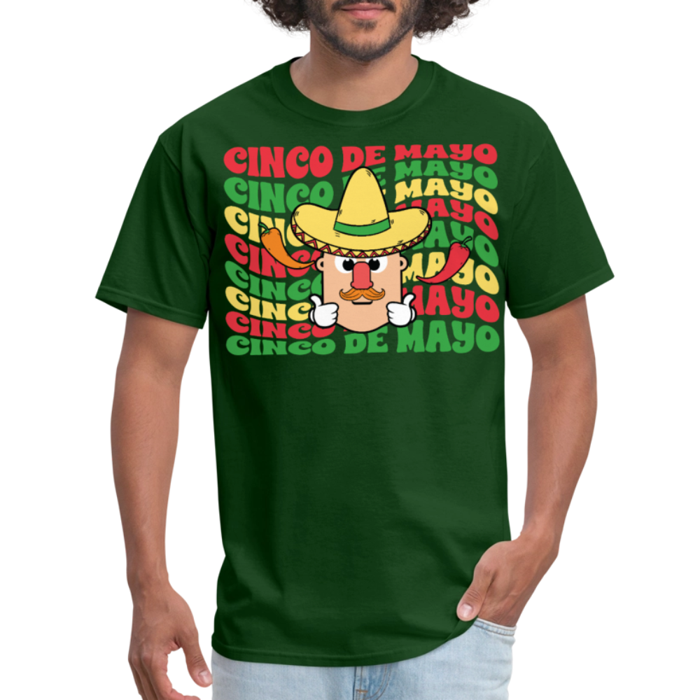 Cinco De Mayo Fiesta Tee Funny Mexican Party T-shirt - forest green