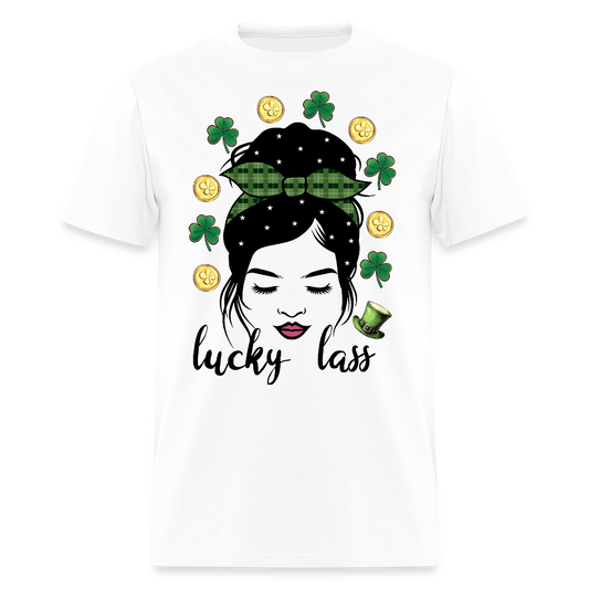 St Patrick’s Day Lucky Lass Women T-shirt - white