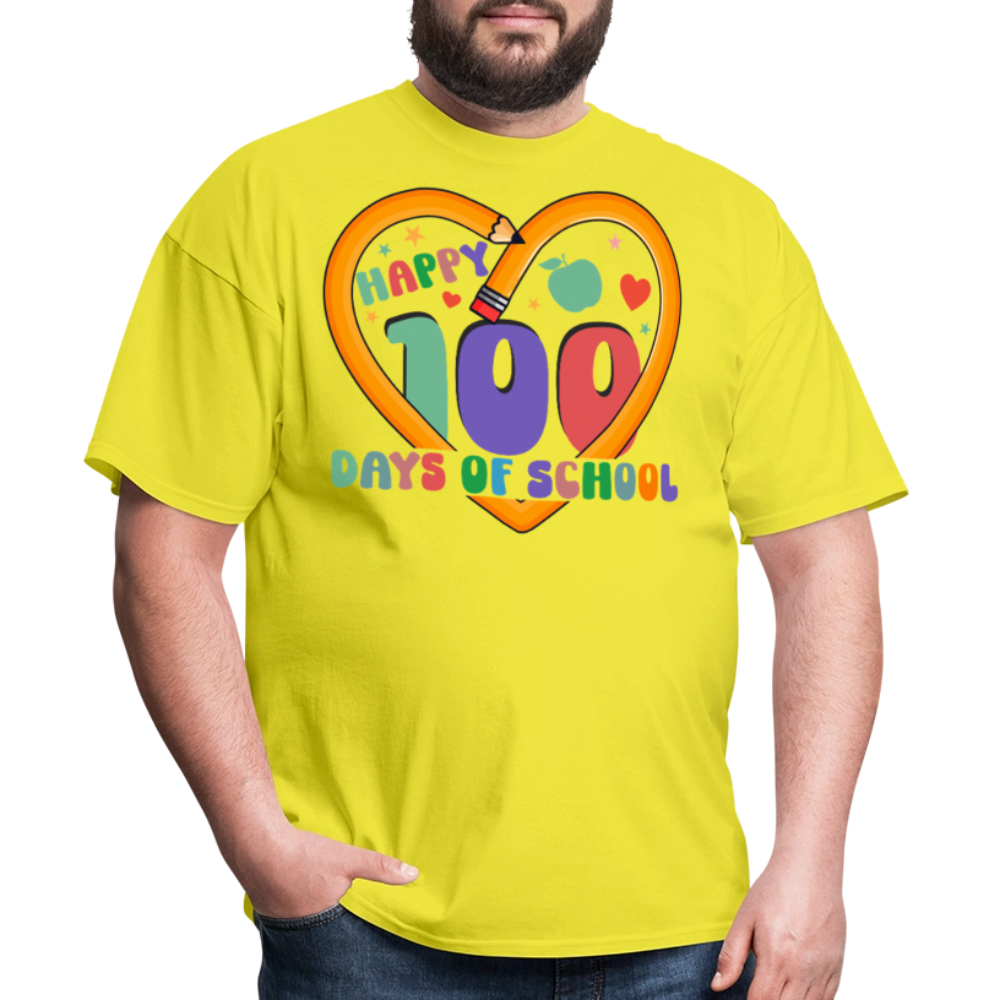 Best 100 Days Of School Gifts For Teachers Unisex T-Shirt - yellow