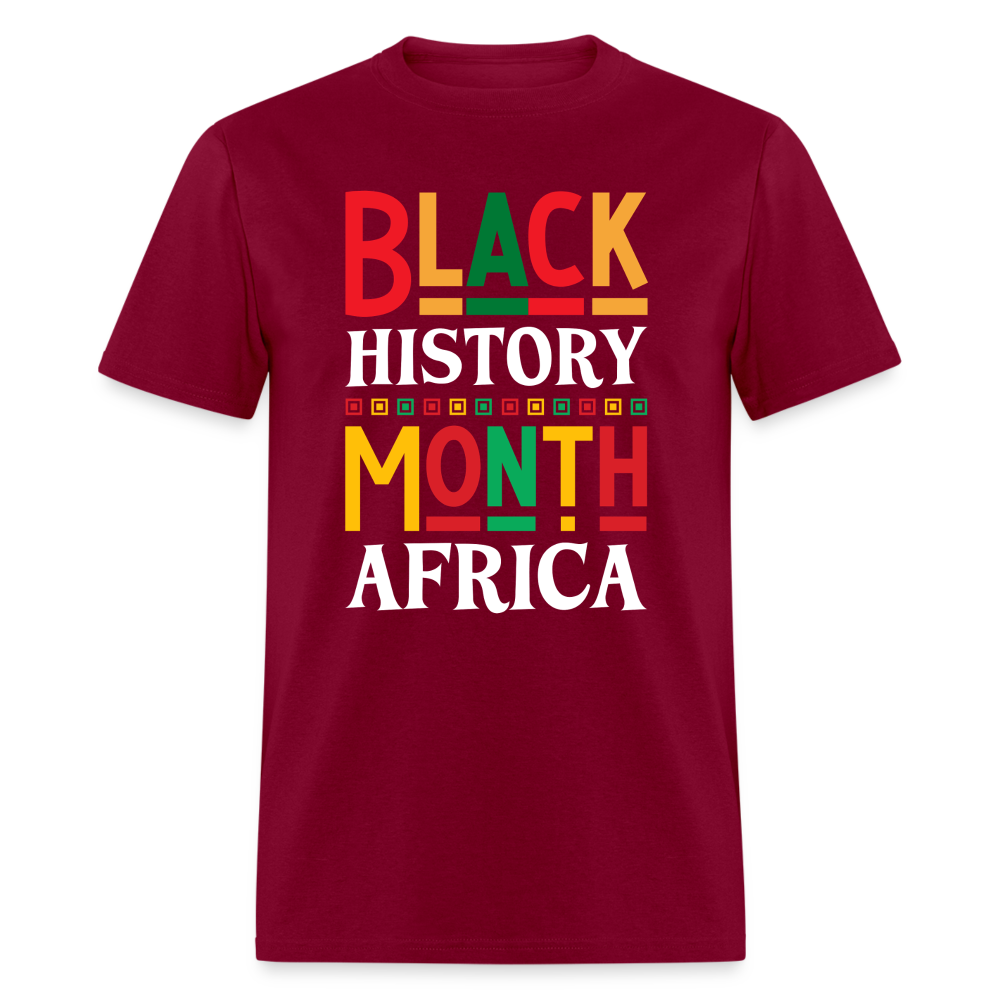 African Pride Black History Month T-shirt For Men and Women - burgundy