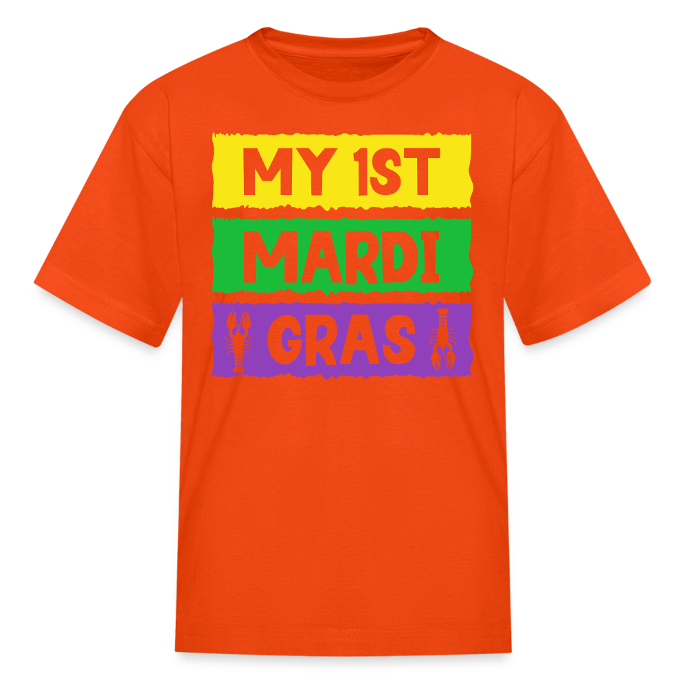 Carnival Kids My First Mardi Gras Baby T-shirt - orange