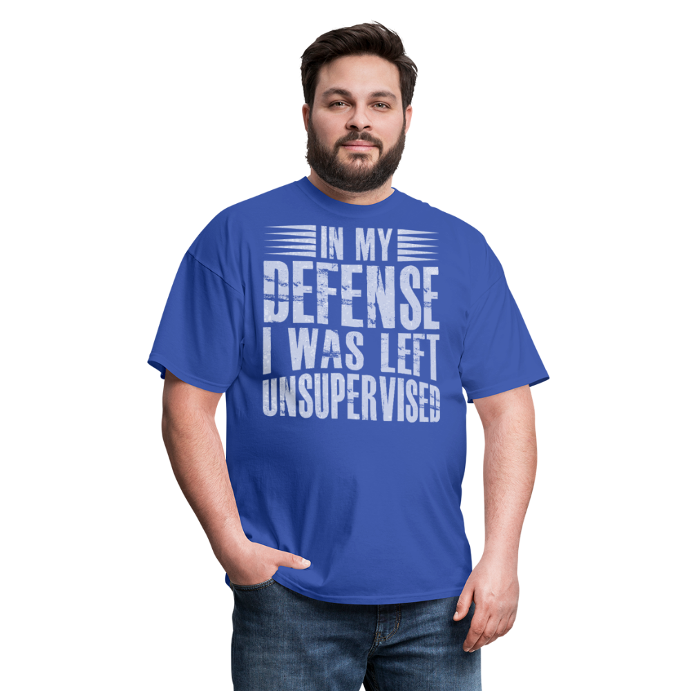 Unique In My Defense Graphic Tees Unisex Classic T-Shirt - royal blue