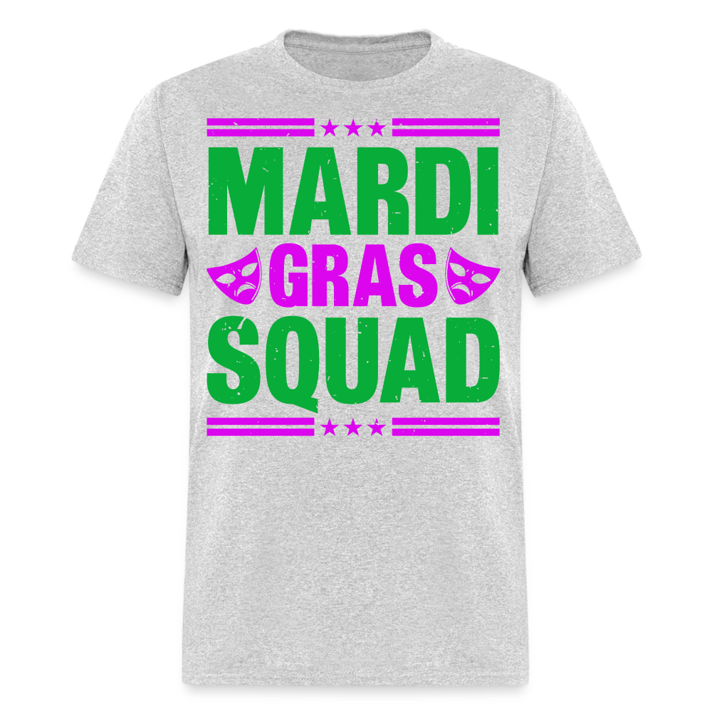 Mardi Gras Squad Shirt for Groups New Orleans Festival T-Shirt - heather gray