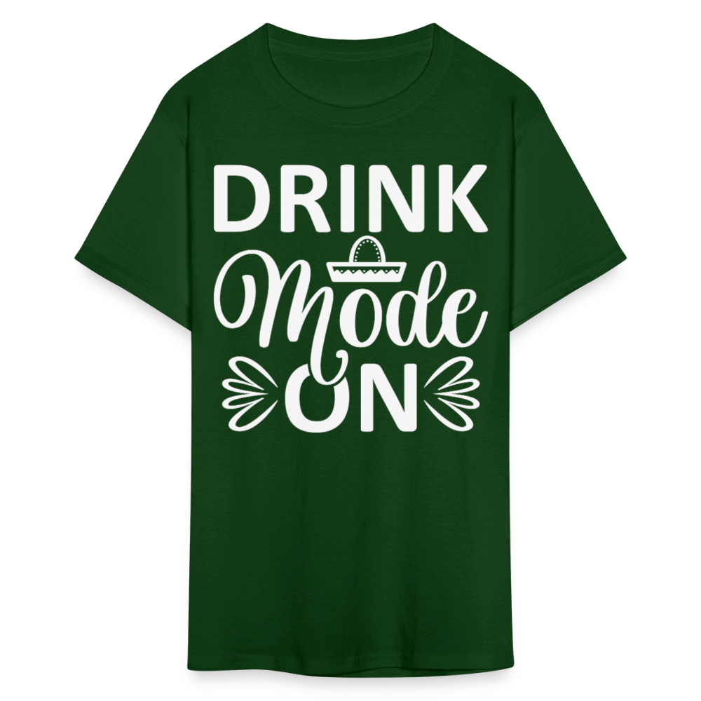 Fiesta Mode On Funny Drinking Party T-Shirt - forest green