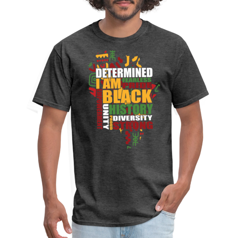 Black Empowerment Shirt For Men and Women Black Pride Graphic T-shirt - heather black