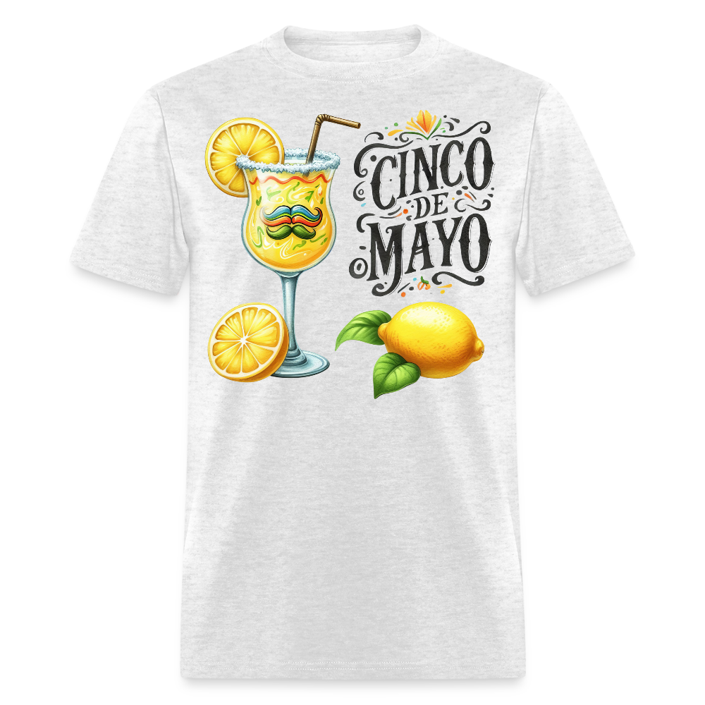 Funny Mexican Drink-themed Fiesta Tee Cinco De Mayo Party T-shirt - light heather gray