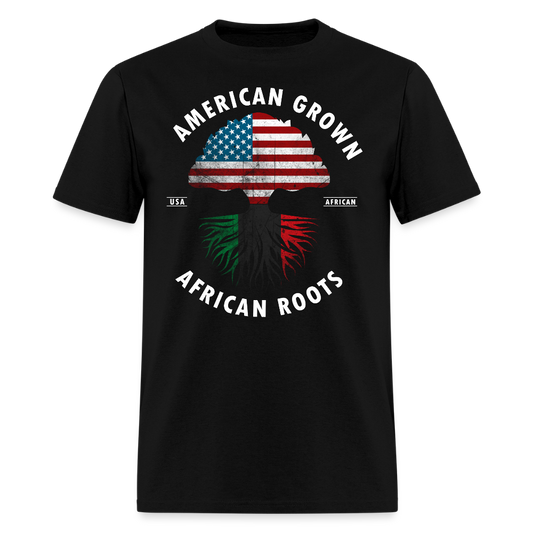 American Grown African Roots Juneteenth Celebration T-Shirt - black