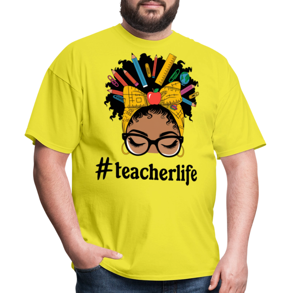 Funny Teacher Life Tee For Women Teacher Appreciation Gift T-shirt - yellow