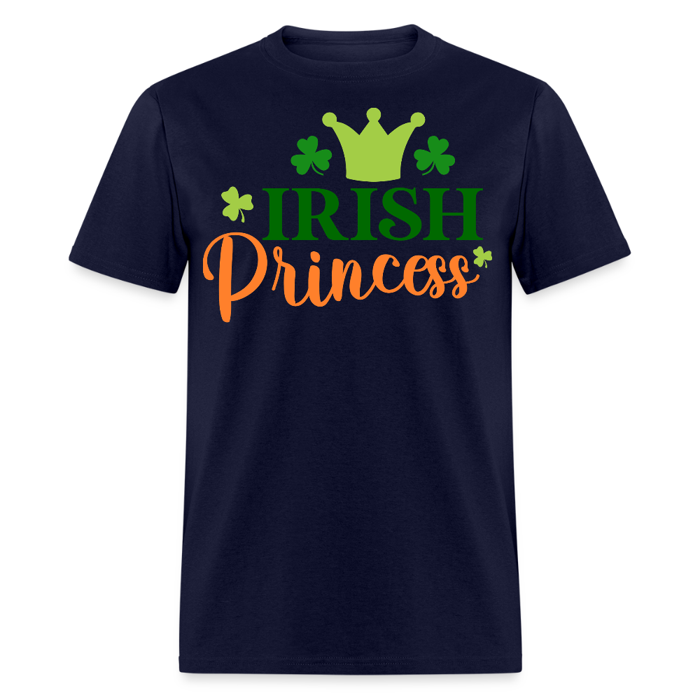 Cute Irish Princess St Patrick’s Day Women T-Shirt - navy