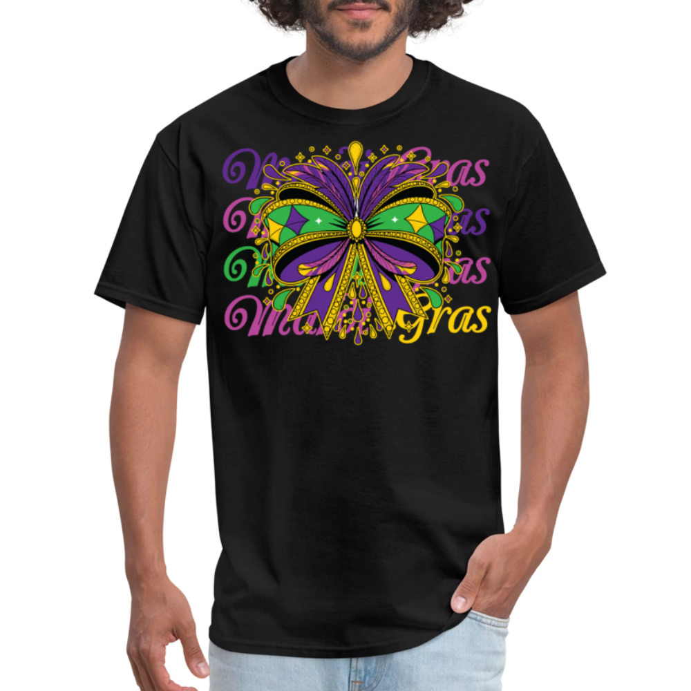 Stylish Mardi Gras Outfit For Parade Unisex T-shirt - black