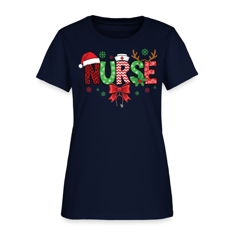 Christmas Gift Idea For Nurses T-Shirt - navy