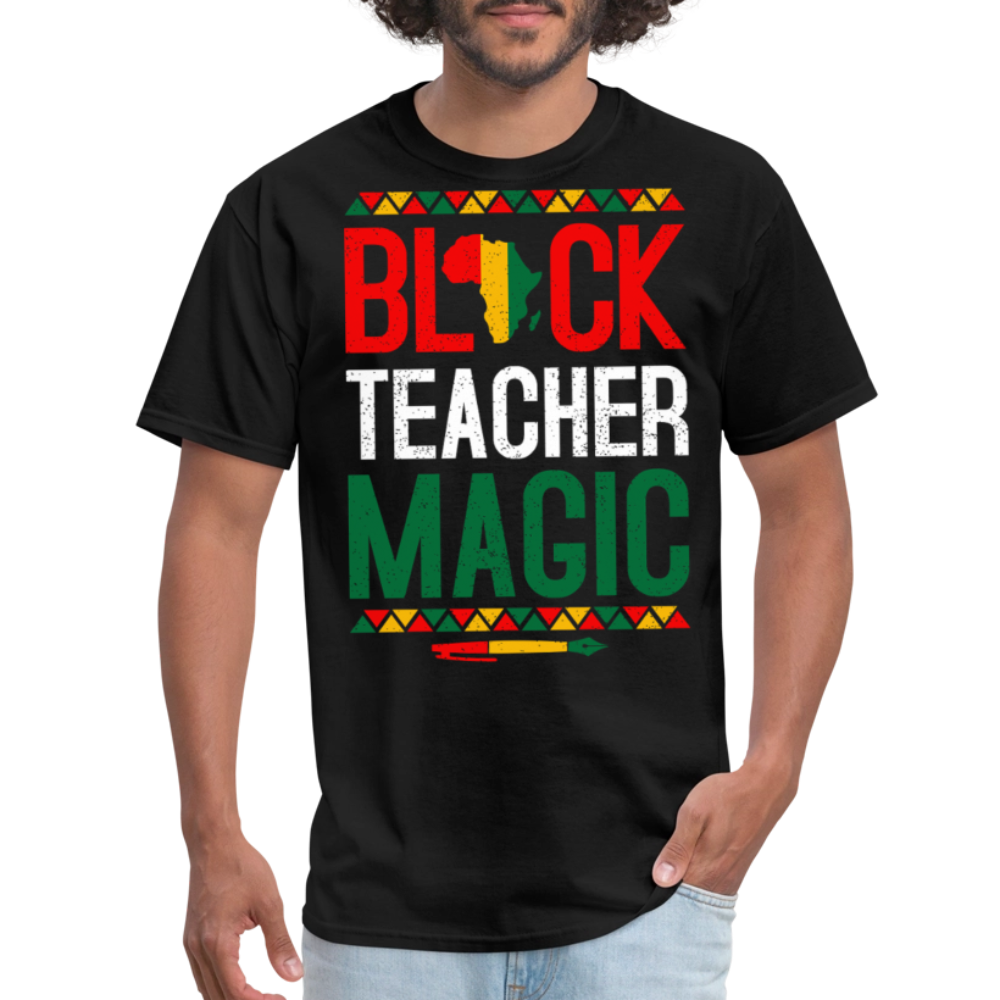 Cultural Heritage Tee Black Teacher Magic T-shirt - black