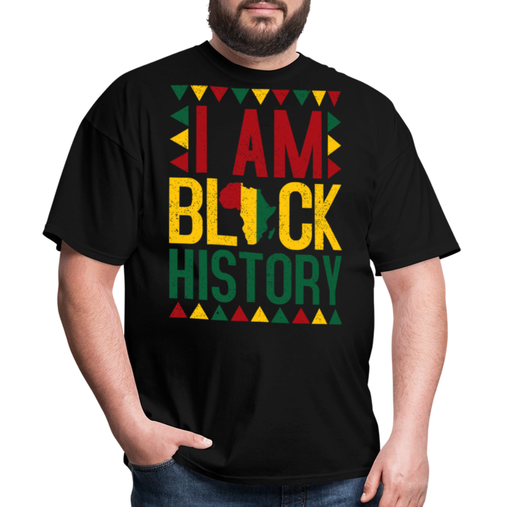 I Am Black History Shirt Cultural Heritage Unisex T-Shirt - black