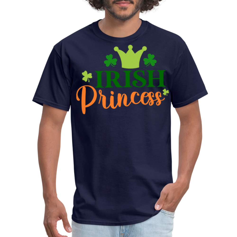 Cute Irish Princess St Patrick’s Day Women T-Shirt - navy