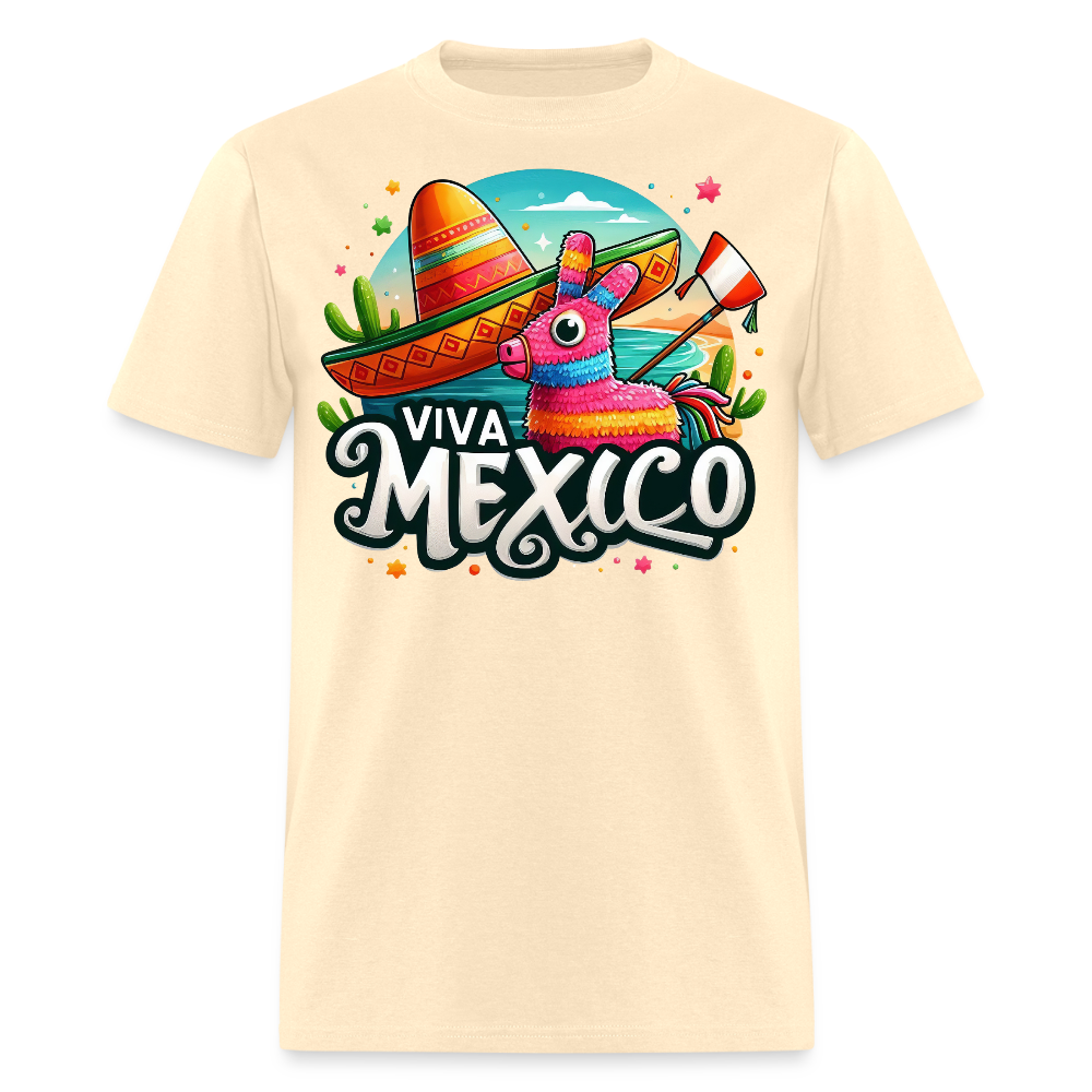 Colorful Mexican Pinata-themed Gifts Viva Mexico Party T-shirt - natural