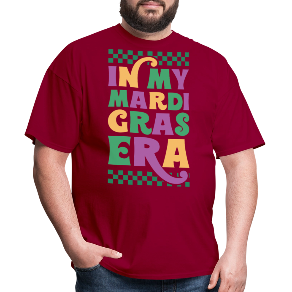 Funny and Stylish Mardi Gras Graphic Tees In My Mardi Gras Era T-shirt - dark red