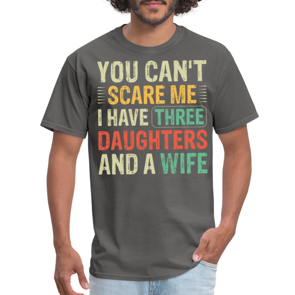 Best Gift For A Father Of Three Daughters And A Wife Unisex T-shirt - charcoal