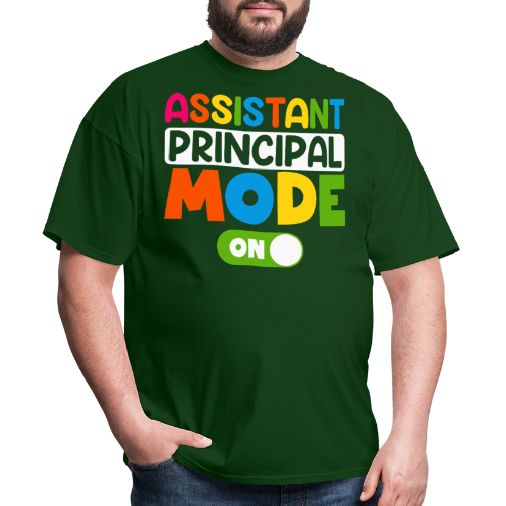 Funny Assistant Principal Shirts For Teachers Principal Mode ON T-shirt - forest green