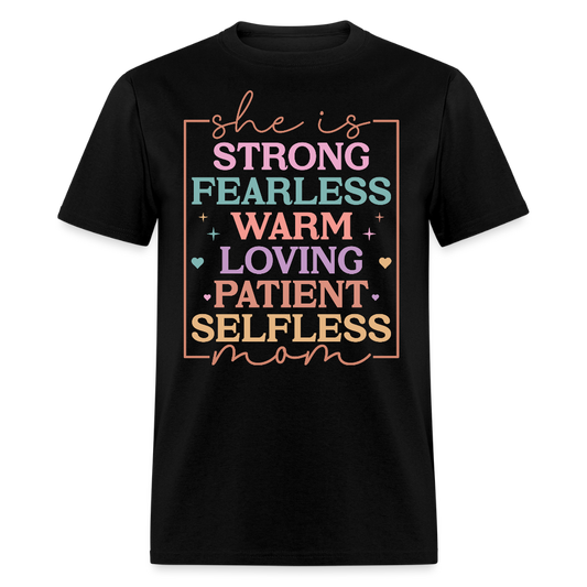Gifts For Strong And Fearless Moms T-shirt - black