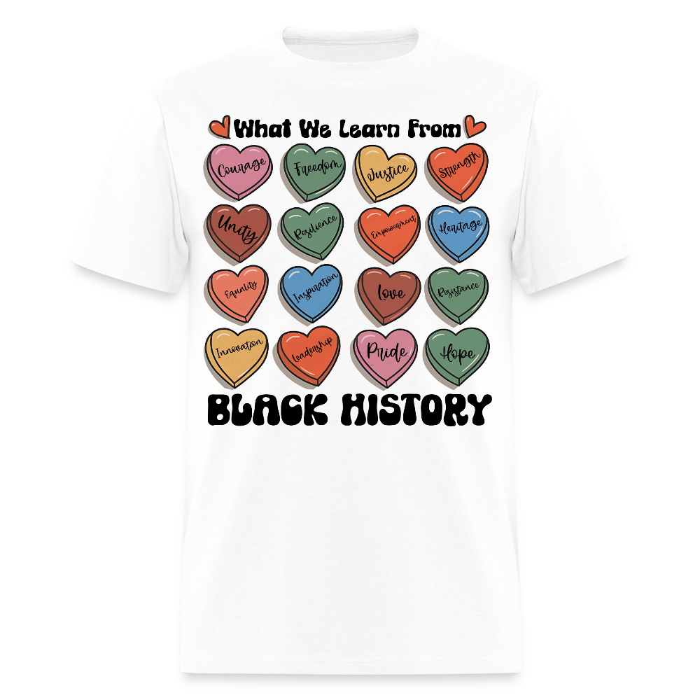 Black History Month Shirt For Educators Empowering Black Culture T-shirt - white