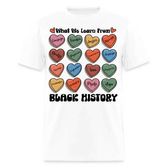 Black History Month Shirt For Educators Empowering Black Culture T-shirt - white