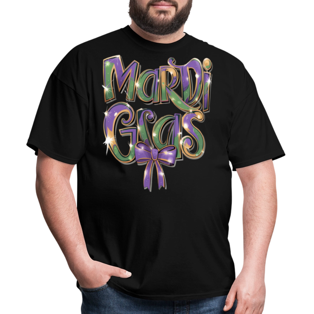 New Orleans Colorful Tee Mardi Gras Festival T-shirt - black