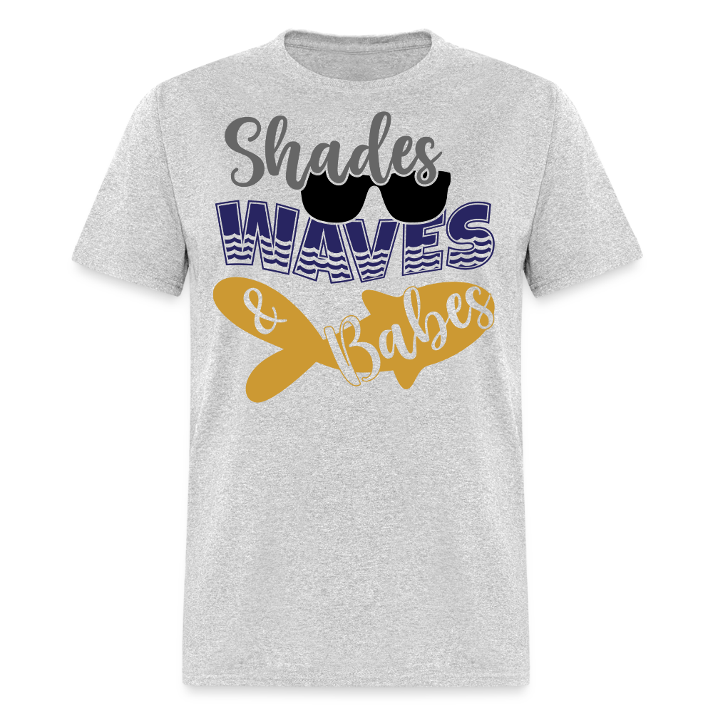 Shades And Waves Beach Summer Vacation T-shirt - heather gray