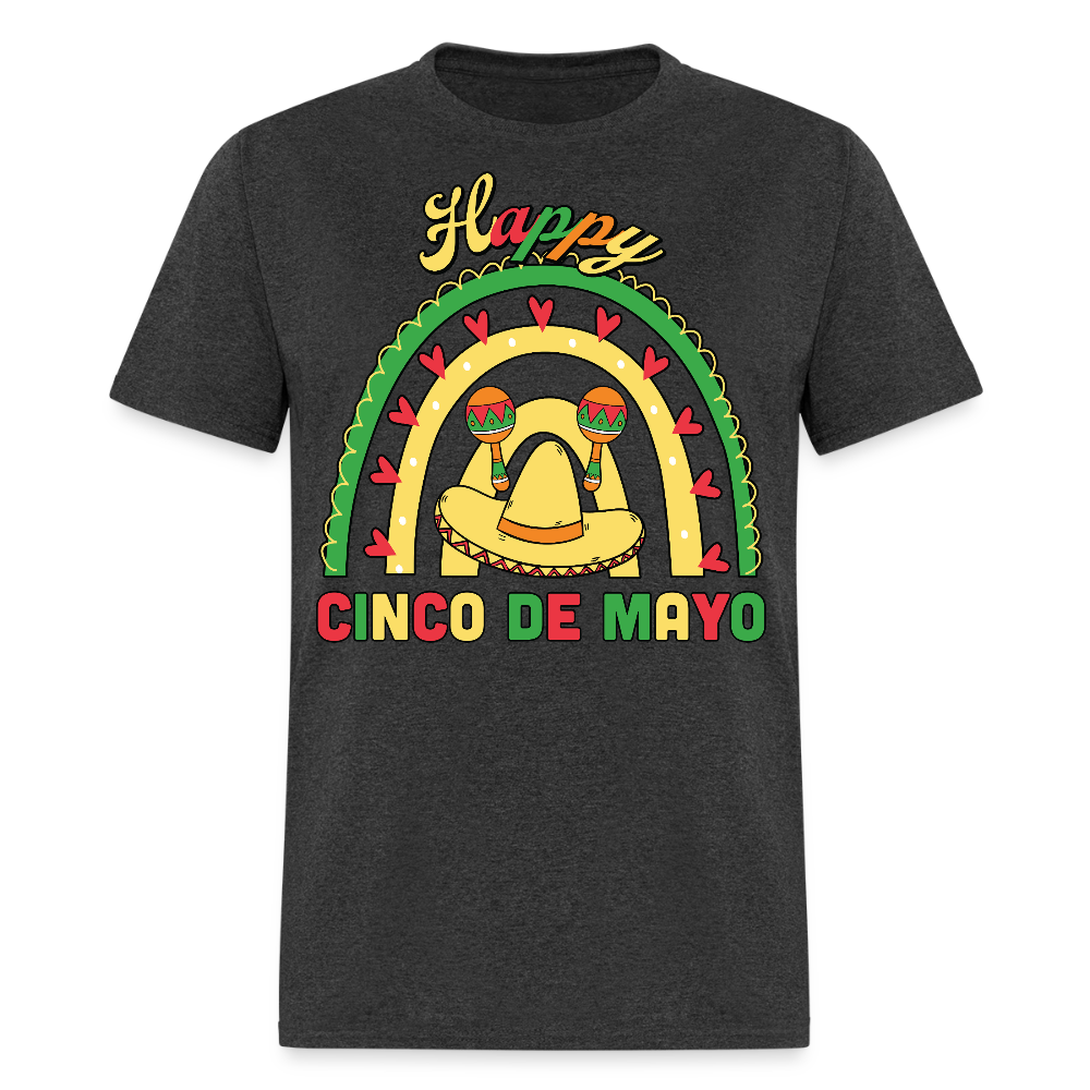 Funny Mexican Party Shirt For Cinco De Mayo Mexican Fiesta T-shirt - heather black