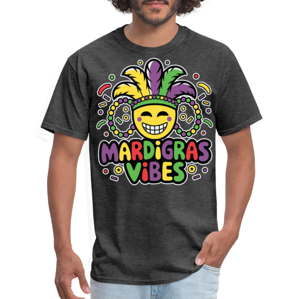 Mardi Gras Tee For Parade Carnival Festival T-shirt - heather black