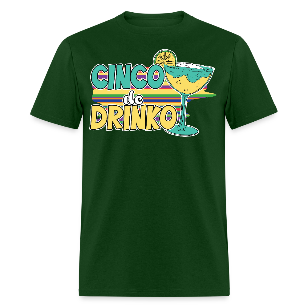 Margarita Party Funny Cinco De Mayo Drinking T-shirt - forest green