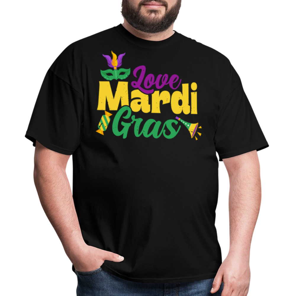 Funny Mardi Gras Shirts For Carnival Lovers Funny Mardi Gras T-shirt - black