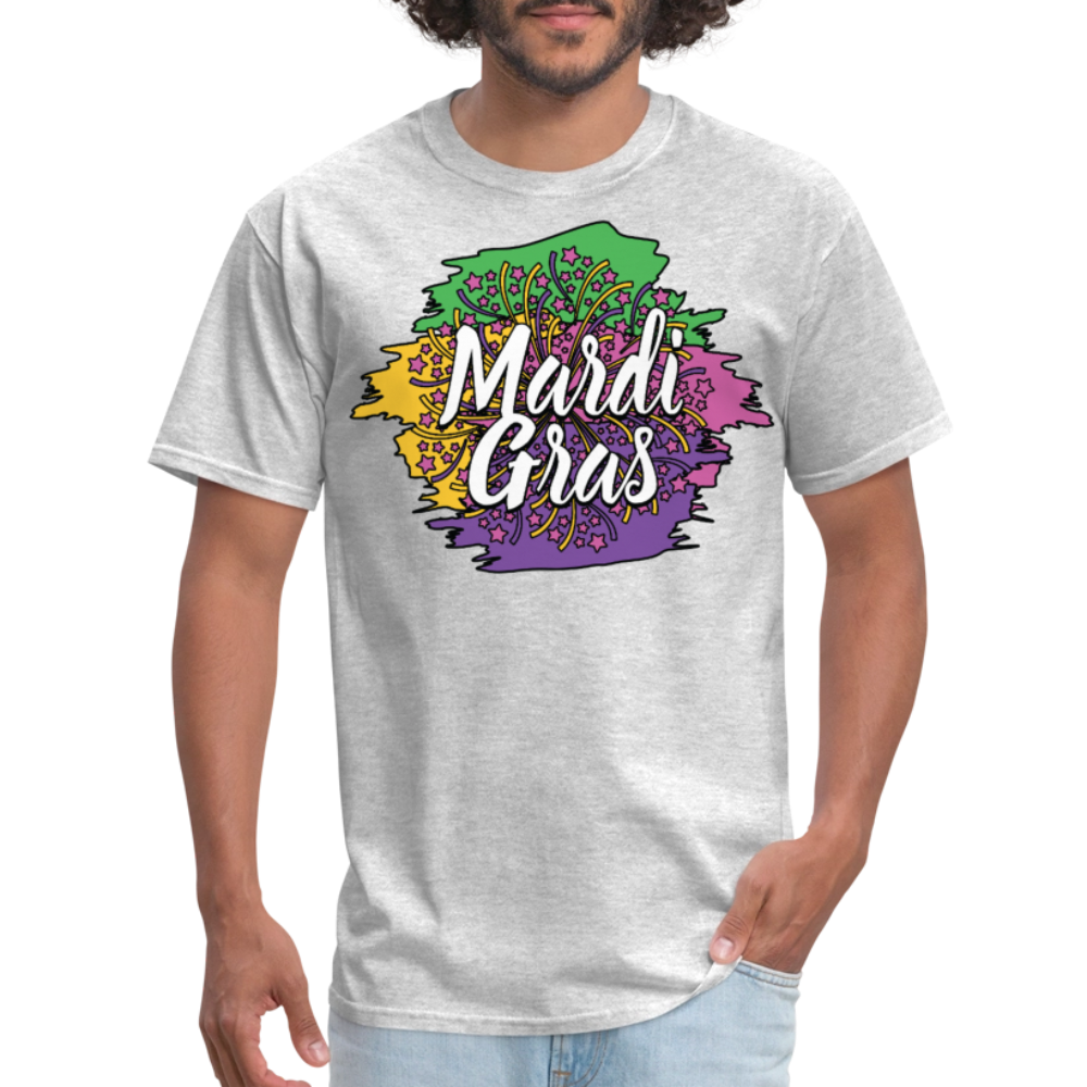 Mardi Gras Graphic Shirt For Men and Women Funny and Trendy Mardi Gras T-Shirt - heather gray