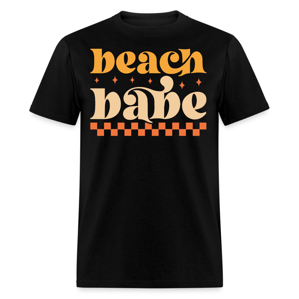 Retro Beach Babe Summer Vacation T-shirt - black