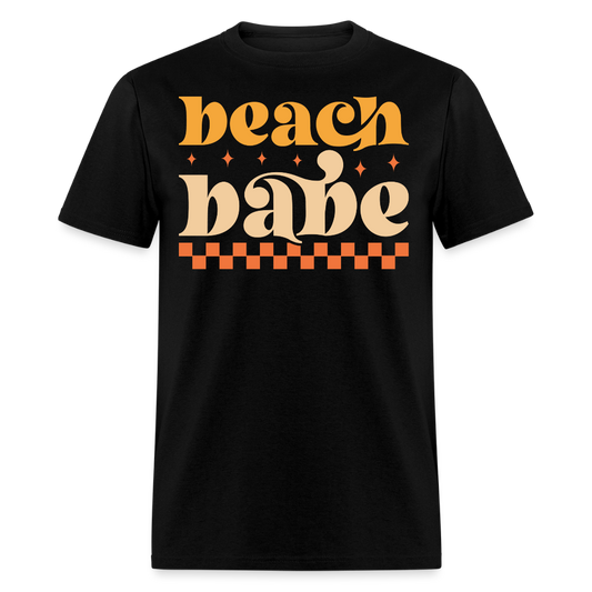 Retro Beach Babe Summer Vacation T-shirt - black