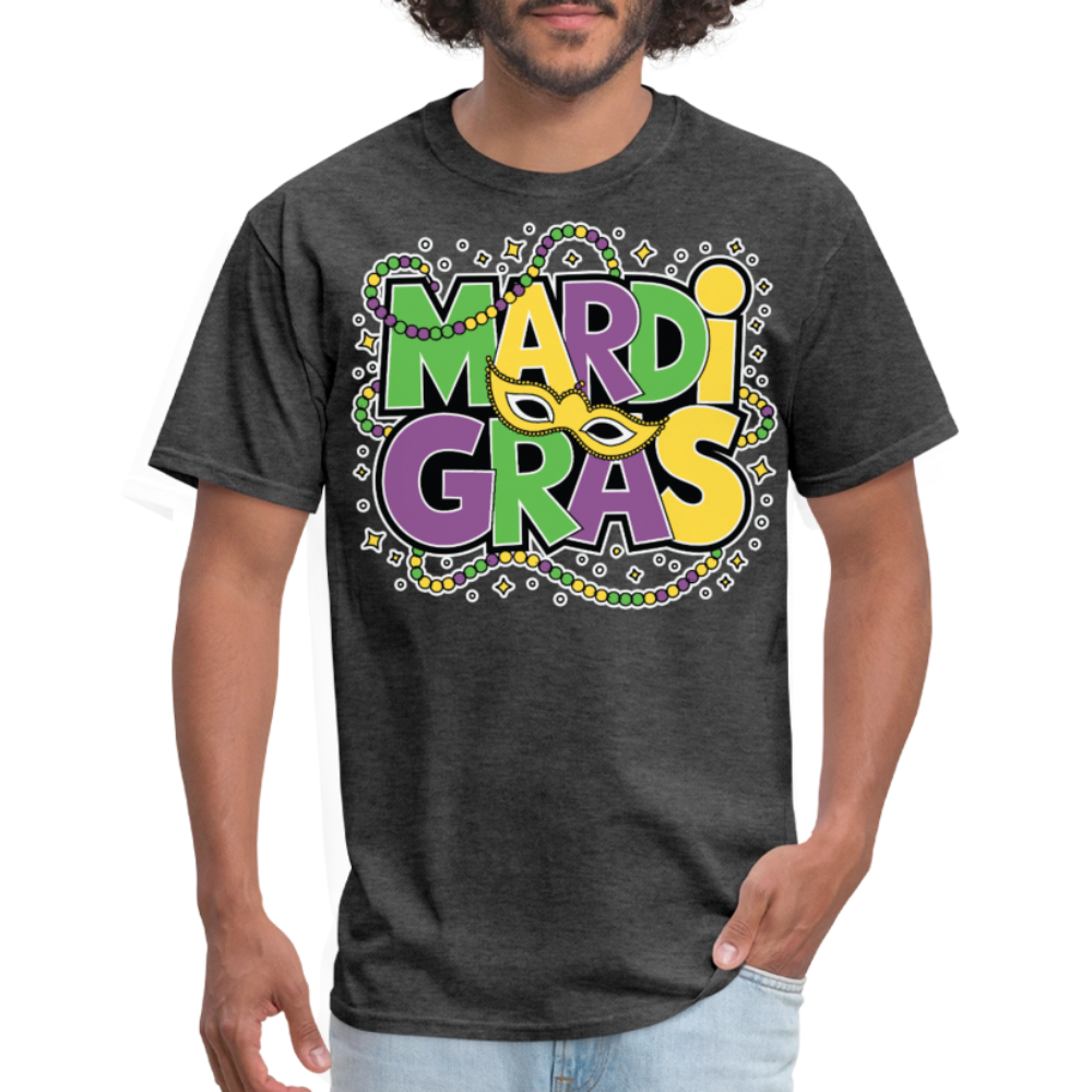 Unique Mardi Gras T-shirts For Women Comfortable Mardi Gras Longline T-shirt - heather black