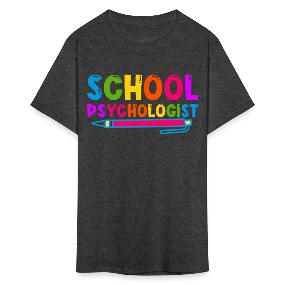 Best Gifts For School Psychologists Mental Health Unisex T-Shirt - heather black