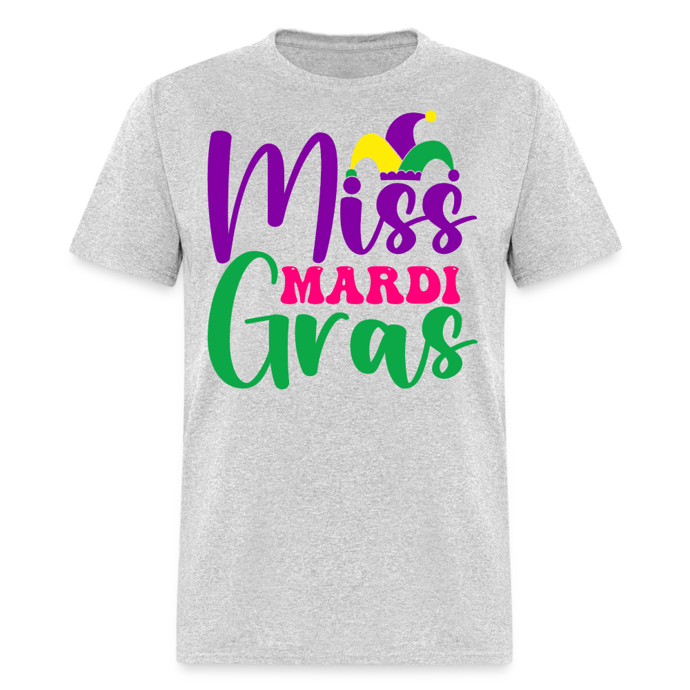 Miss Mardi Gras Shirt For Women New Orleans Classic T-Shirt - heather gray