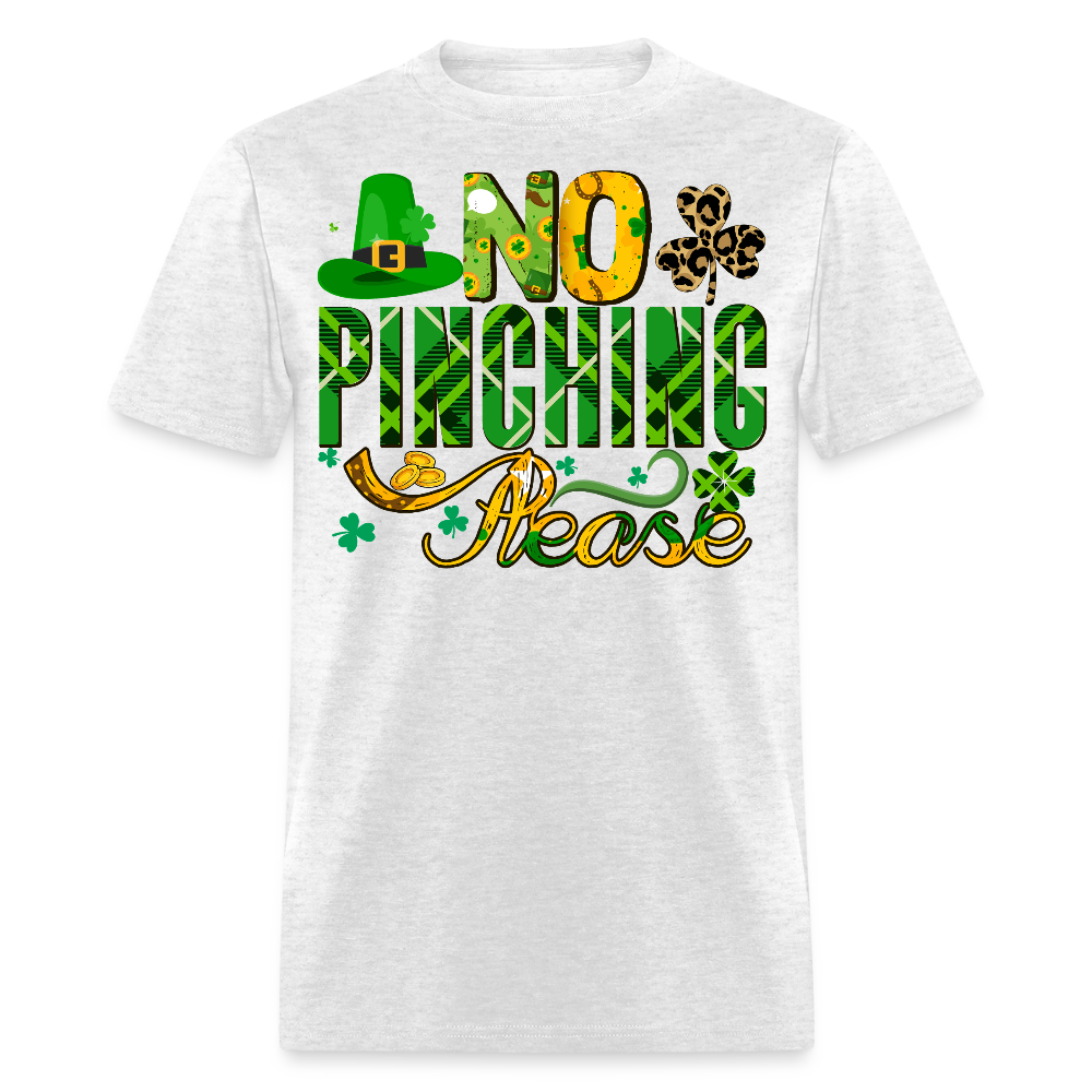 St Patrick’s Day No Pinching T-shirt - light heather gray