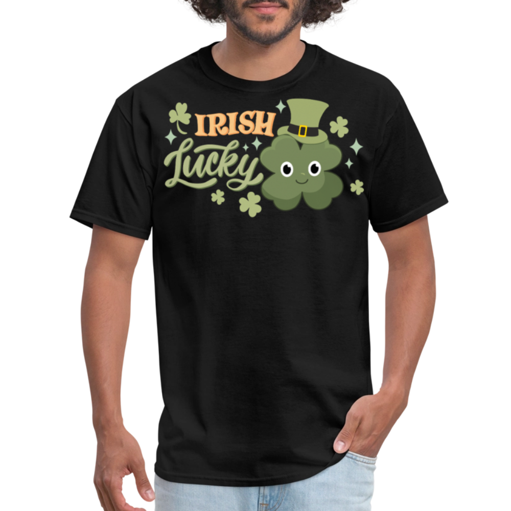 St Patrick’s Day Lucky Clover Irish Shamrock T-shirt - black