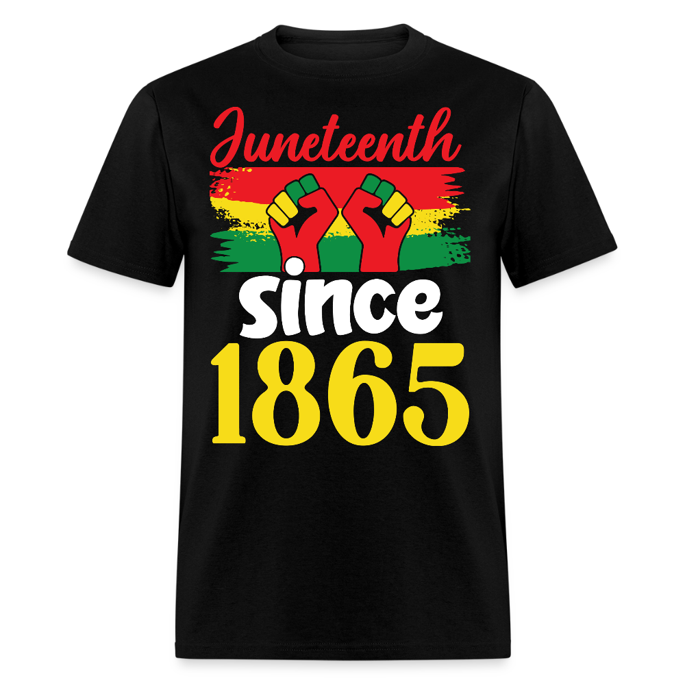 Juneteenth 1865 African American Heritage T-shirt - black